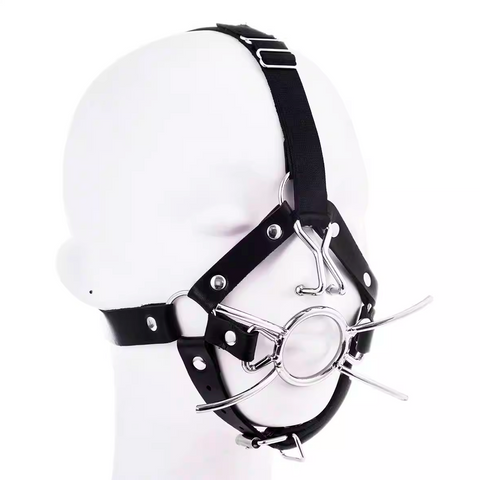 鼻勾加開口器 頭部穿戴 Face Harness