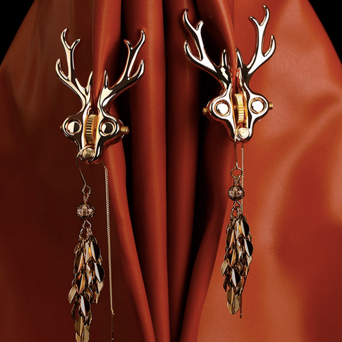 LOCKINK 鹿角唯美金屬乳夾 Stag Adjustable Nipple Clip