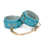 Liebe Seele 日系真皮拘束手扣/腳扣 綠松石 LEATHER CUFFS WRIST/ANKLE TURQUOISE