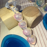 【寶石系列】幻彩寶石心形拉珠 RAINBOW GEM HEART BEAD