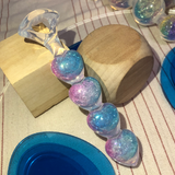 【寶石系列】幻彩寶石心形拉珠 RAINBOW GEM HEART BEAD