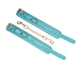 Liebe Seele 日系真皮拘束手扣/腳扣 綠松石 LEATHER CUFFS WRIST/ANKLE TURQUOISE