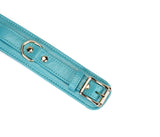 Liebe Seele 日系真皮拘束手扣/腳扣 綠松石 LEATHER CUFFS WRIST/ANKLE TURQUOISE