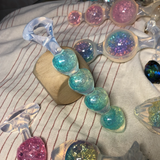 【寶石系列】幻彩寶石心形拉珠 RAINBOW GEM HEART BEAD