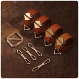 LOCKINK 真皮手腳駟馬縛拘束套裝 Hogtie Set