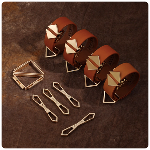 LOCKINK 真皮手腳駟馬縛拘束套裝 Hogtie Set