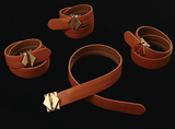 LOCKINK 真皮手腳駟馬縛拘束套裝 Hogtie Set