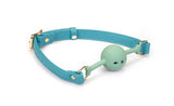 Liebe Seele 日系口球及真皮繫帶 綠松石 BALL GAG AND LEATHER STRAP TURQUOISE