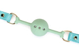 Liebe Seele 日系口球及真皮繫帶 綠松石 BALL GAG AND LEATHER STRAP TURQUOISE