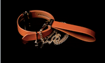 LOCKINK 真皮索帶項圈連牽繩 Leather Tie Collar and leash