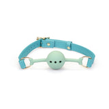 Liebe Seele 日系口球及真皮繫帶 綠松石 BALL GAG AND LEATHER STRAP TURQUOISE
