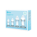 B-VIBE 玻璃後庭擴張套裝 Glass Anal Dilators Set